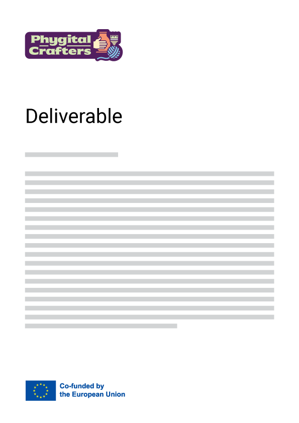 Image of an example empty document. Show the logo of the website and the emblem of the European Union.